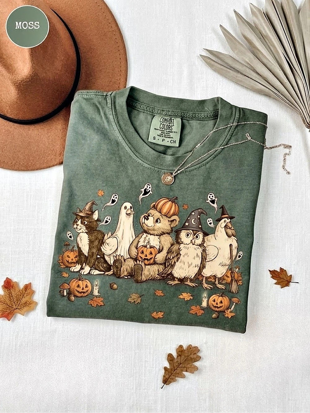 Comfort colors Moss Green Graphic Short Sleeve Tee